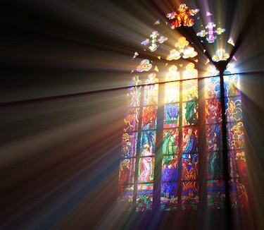 stained-glass window